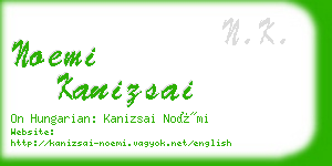 noemi kanizsai business card